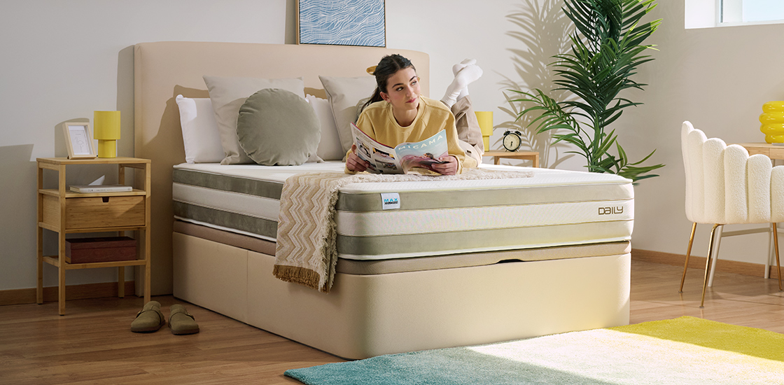 Colchón Daily en dormitorio